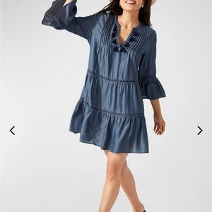 Tommy Bahama chambray boho midi dress